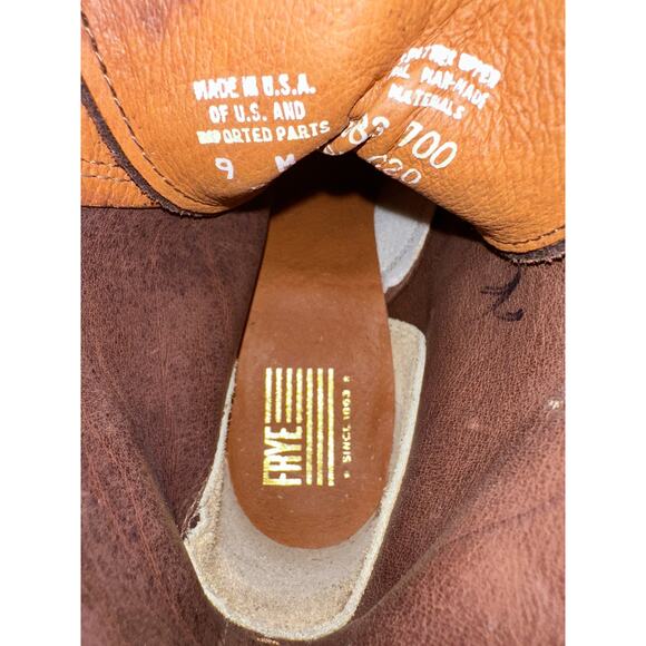 Frye Sabrina 6G Brown Lace Up Boot Size 9 - Picture 9 of 12